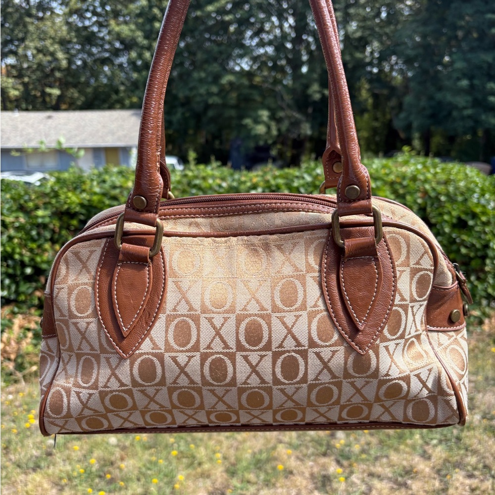 XOXO Tan and Brown Shoulder Bag